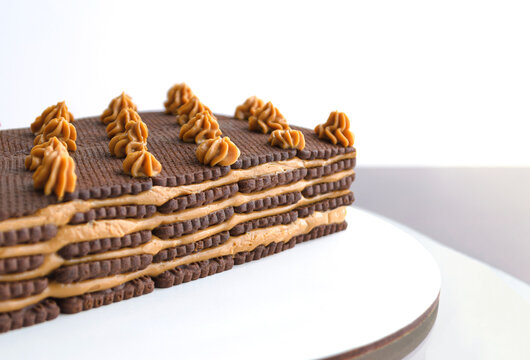 Postre fr&iacute;o f&aacute;cil y delicioso. Chocotorta, receta tradicional argentina. 