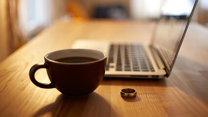 cup of coffee on the table