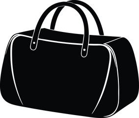 vanity bag silhouette vector illustration
