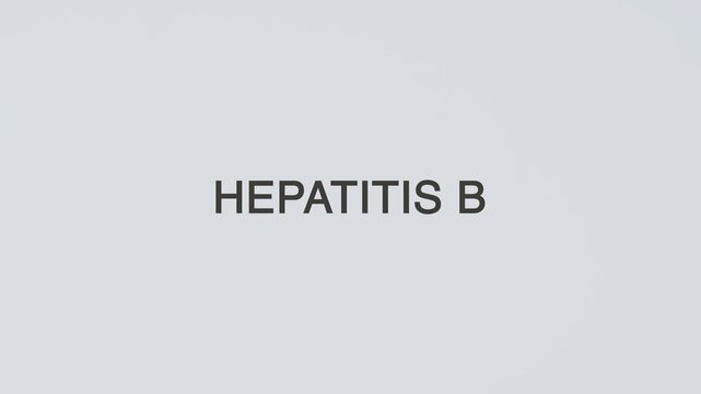 Hepatitis B concept word hand holding stethoscope on white background for liver monitoring, viral infection care, treatment, prevention, wellness, and hepatitis awareness