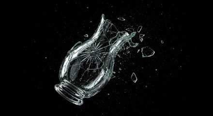 Shattered glass vase (1)