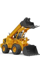 Yellow construction vehicle