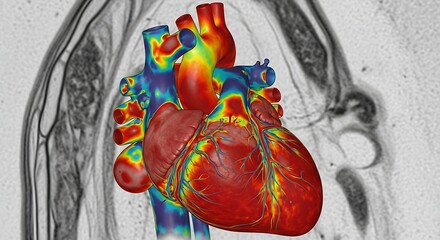 Advanced Cardiac Analysis using a 3D Heart Model over an MRI Scan