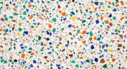 A festive and vibrant seamless pattern of colorful confetti dots, a joyous decoration for any celebration
