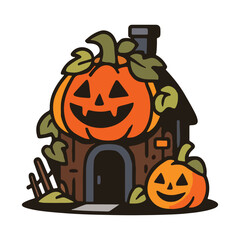 Halloween Pumpkin House SVG Bundle 