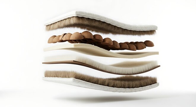 Anatomy of a Natural Mattress with Multiple Layers for Comfort
