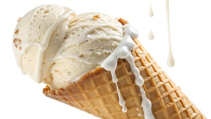 vanilla-ice-cream-cone-with-melting-effect--realis