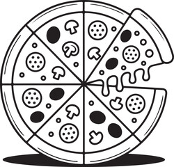 This is Eye Soothing & Minimalist Icon Design for National Cheese Pizza Day. Express your unique style with our custom-designed Icon