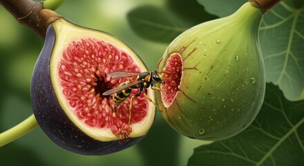 Wasp in a fig