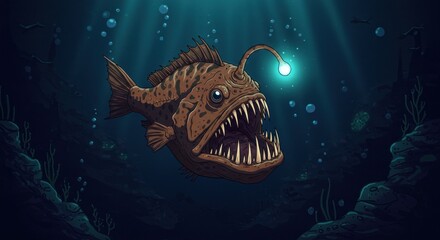 Deep sea anglerfish