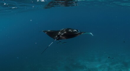 Manta Ray Underwater