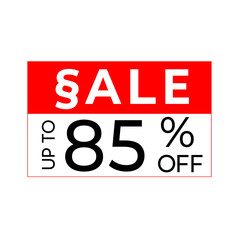 Sale discount sticker for business, big sale, special offer price tag vector illustration 
