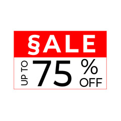 Sale discount sticker for business, big sale, special offer price tag vector illustration 