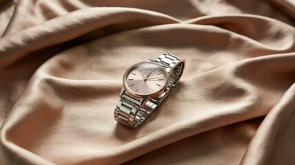 Luxury Wristwatch Mockup with Minimal Background