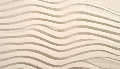 Obraz premium Beige Sand with Wavy Lines Texture Background