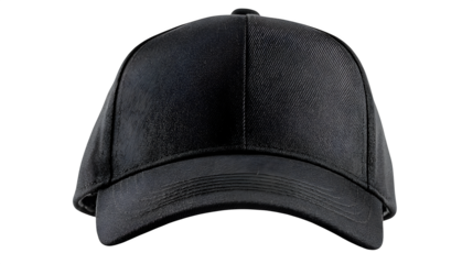 black baseball cap