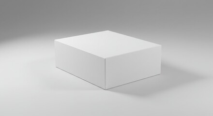 Blank white box on gray background