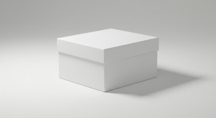 Blank white square box