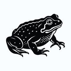 Naklejka premium Western toad silhouette banner advertisement design