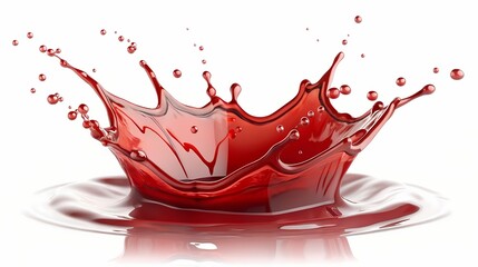 red wine splash