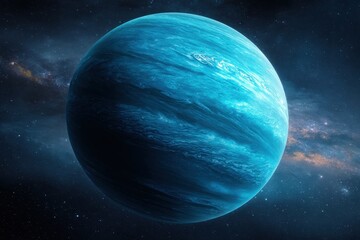 Explore the beauty of a custom space planet with realistic textures and vibrant colors created for a digital project showcasing extraterrestrial environments and cosmic wonder