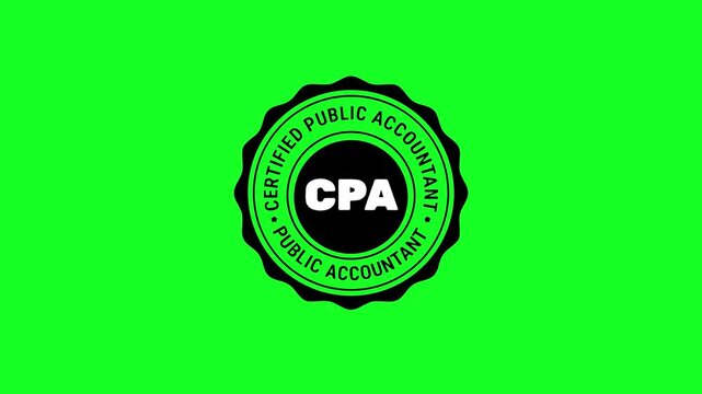 CPA CERTIFIED PUBLIC ACCOUNTANT GREEN VIDEO