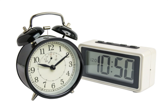 alarm clock isolated on white