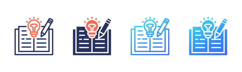 Creation icon sheet multi style collection