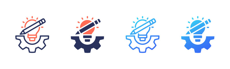 Design icon sheet multi style collection