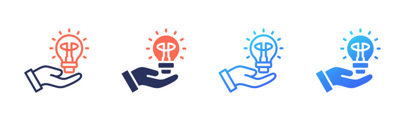 Light Bulb icon sheet multi style collection