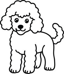 Cartoon Vector Dog Logo with Fluffy Doodle Puppy Cute Pet Illustration, Fluffy Doodle Puppy Logo, Cartoon Dog Logo Vector, Cute Puppy Cartoon Logo