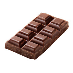 Obraz premium Dark chocolate bar, rectangular shape, divided into squares (2)