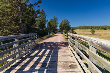 Fototapeta premium Bridge on the George S. Mickelson trail, South Dakota