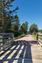 Bridge on the George S. Mickelson trail, South Dakota
