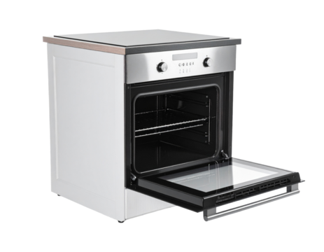 modern electric Oven white background