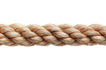 Fototapeta premium Close-up of a light beige braided rope