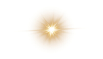 Obraz premium Sun Energy Flash. Vibrant Golden Light Burst Effect for Abstract and Magical Designs