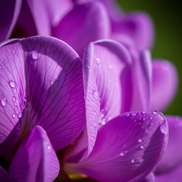 Purple Ipe Flowers in Detail