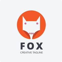 company logo design vector (fox)