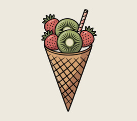 strawberry ice cream