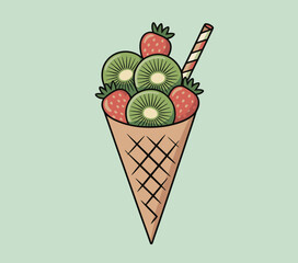 strawberry ice cream