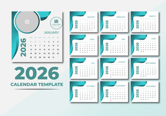Modern 2026 Calendar Design Template