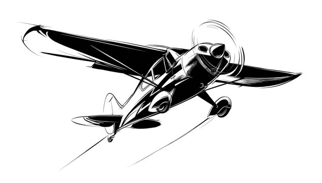 Commercial passenger airplane in flight, isolated on transparent background