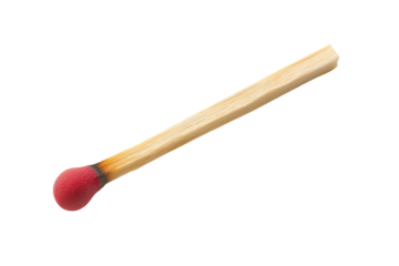 Unlit matchstick with red head, ready for ignition, potential energy