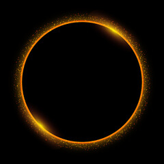 Glow Circle with Glow Particles Orange Colour , Glowing ring, Glow circle background, background, Fire like glow circle, Luxury Commercial Background , Luxury Post Background