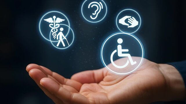 Accessibility Support Icons in the Palm