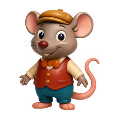 Fototapeta premium PNG Charming cartoon mouse character design.