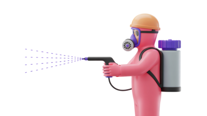 3d puppet with a megaphone