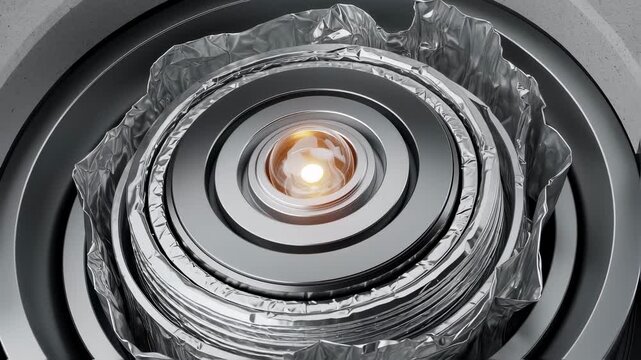 Layered view showing the containment barriers and radioactive fuel capsule within a radioisotope thermoelectric generator heatsource encapsulation cell.