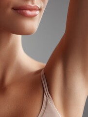 underarm skin smooth and soft closeup view of a womans armpit showcasing healthy and hairless skin ideal for beauty skincare or cosmetic advertisements